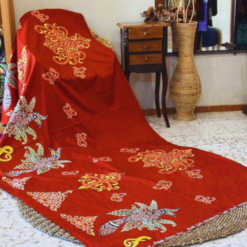 Kain Batik Tulis Motif Enggang Borneo V1