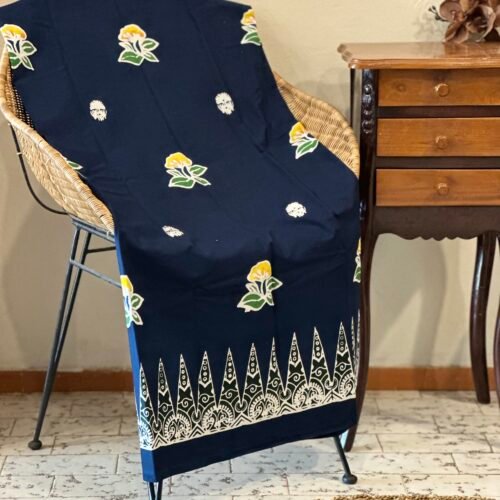 Kain Batik Cap Motif Melati Pucuk Rebung