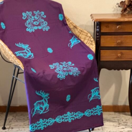 Batik Cap Motif Enggang Rusa Tumpal Paser