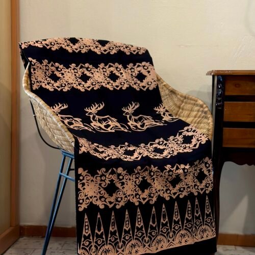 Kain Batik Cap Motif Rusa Ampiek Pucuk Rebung
